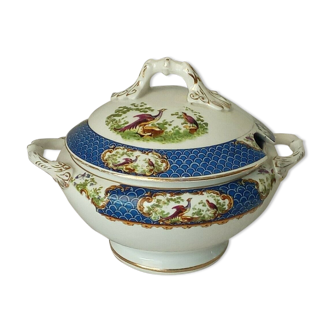 PORCELAIN SAUSAGE BY WILTON WARE DECOR A L'OISEAU