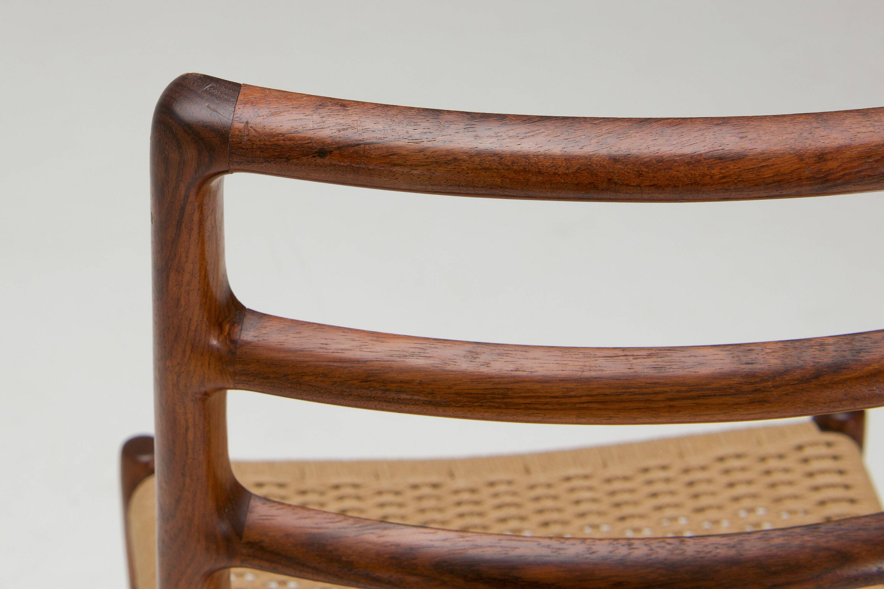 Set of 8 'Model no. 82' dining chairs