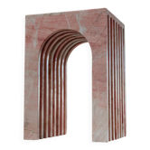 Pink marble side table "Balance"