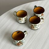 4 ceramic espresso cups