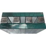 Vintage Vase • Gallotti & Radice • Glass • Mirror • Steel • 1950-1970