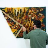 Wool tapestry by Hervé Lelong, 1970s