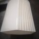 Antique white porcelain wall lamp bathroom art deco 1930 striated opaline tulip