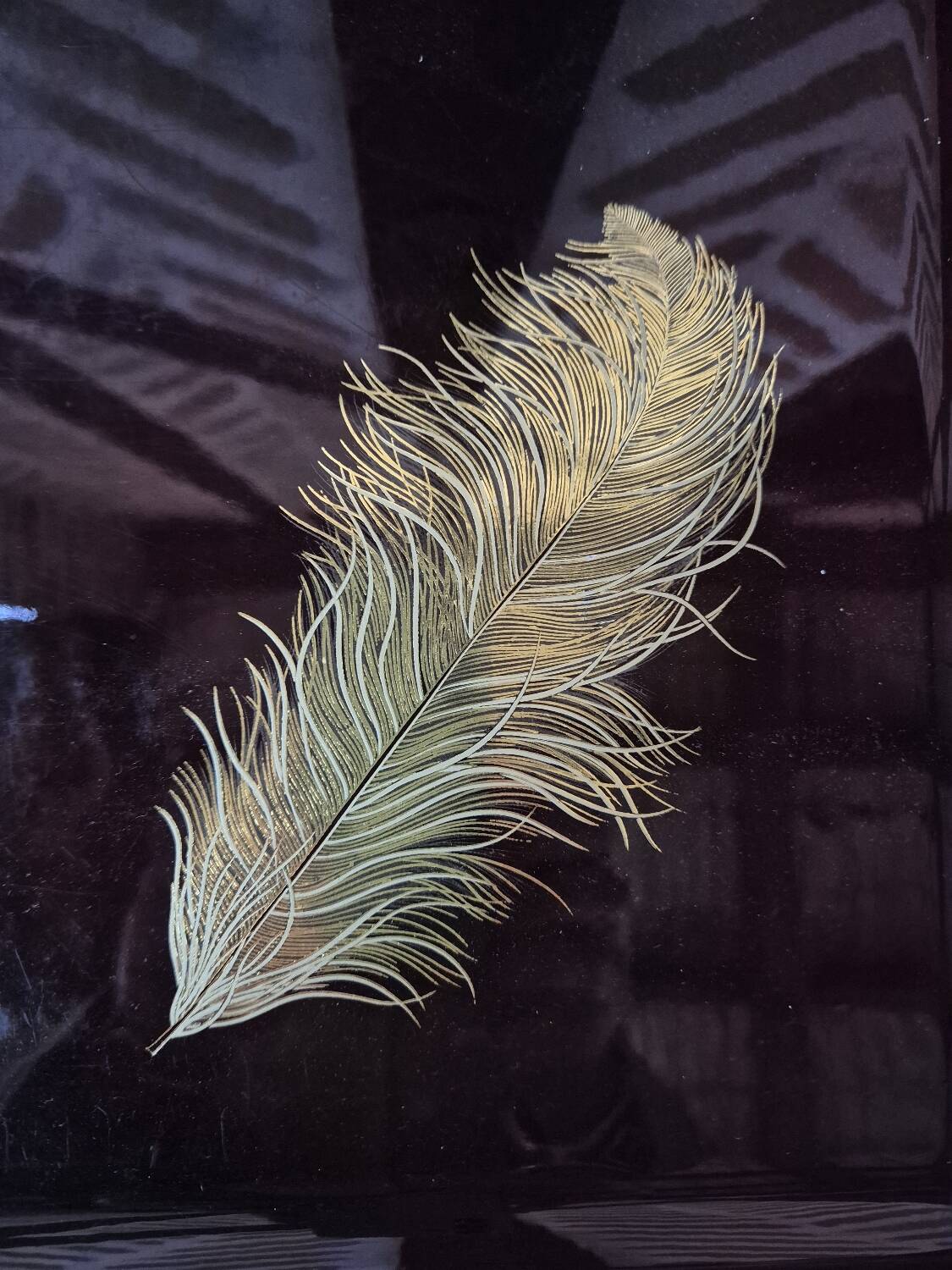 Japanese lacquered tray