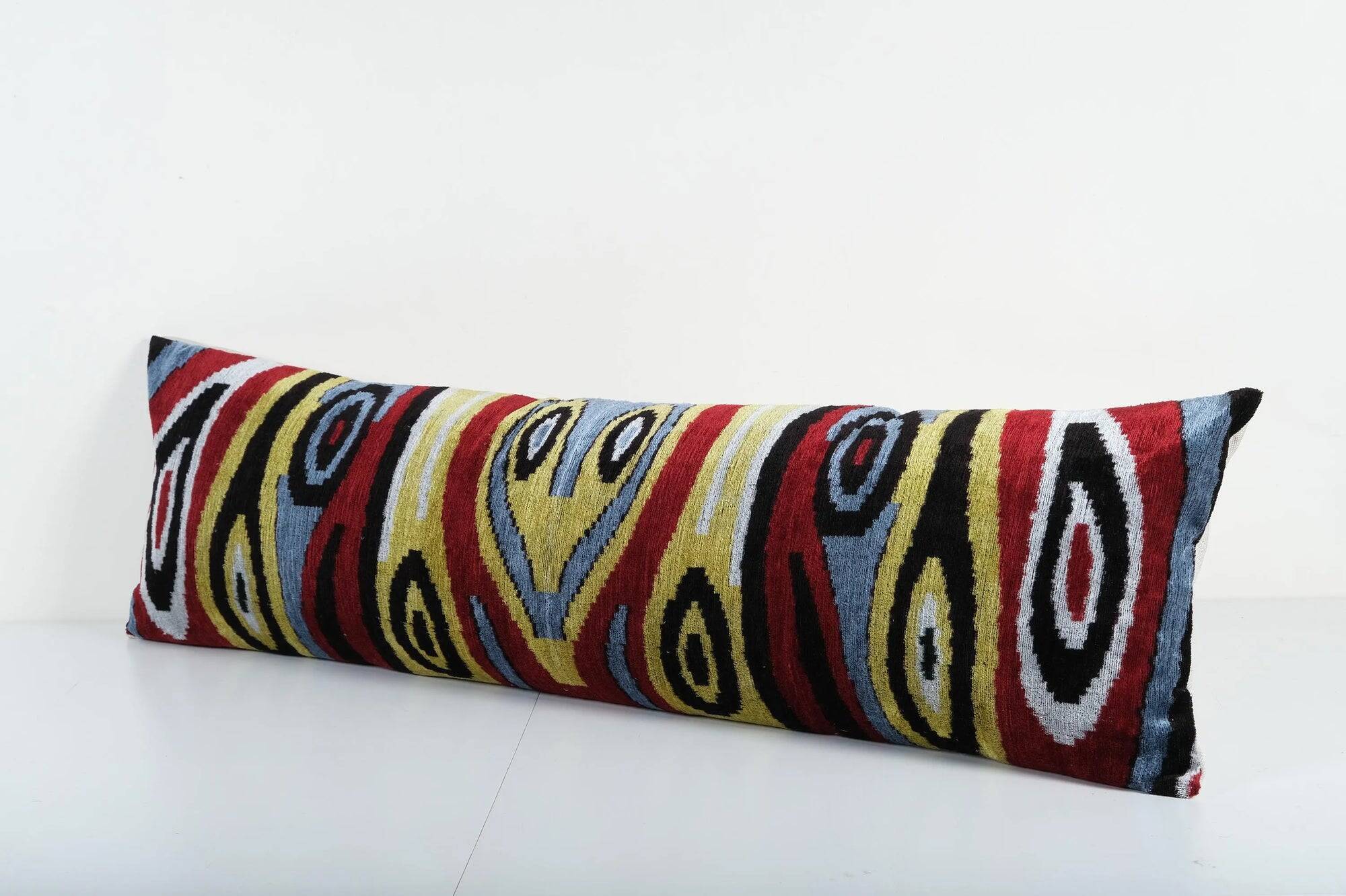 Vintage ikat cushion cover 36x119 cm