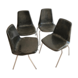 4 Alberto Roselli designer chairs, production Rima Gastone Rinaldi Italy 1960s
