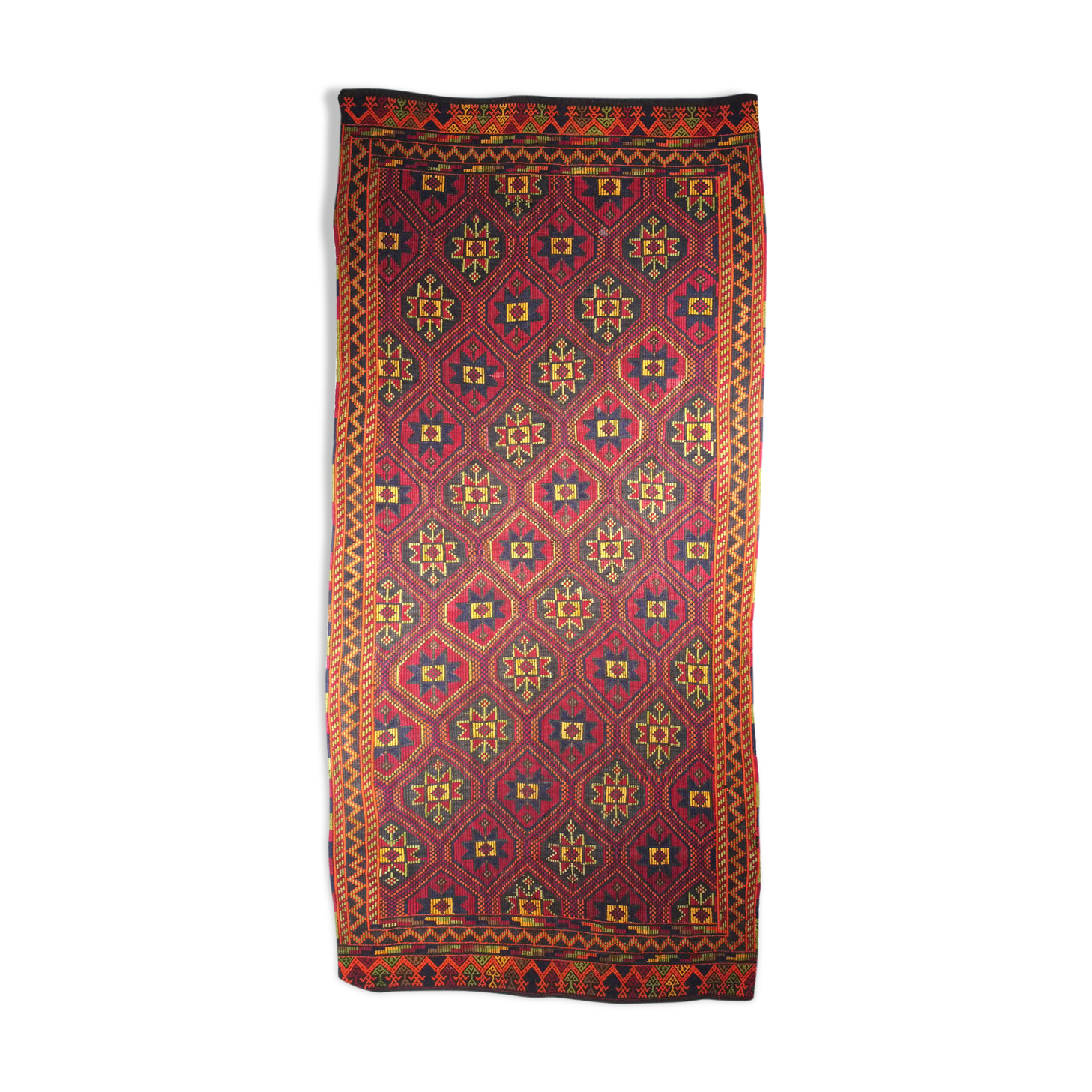 Anatolian handmade kilim rug 350 cm x 164 cm