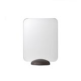 Miroir scandinave rectangulaire à poser sur une base en bois