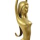 Abstract Image Nude Woman Ballerina Art Deco Style Brass 51cm