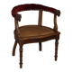 Antique Régence Bergère Armchair in Carved Oak with Lion Head Armrests