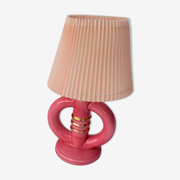 Small pink lamp to lay pink 50s
