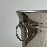 Shiny metal champagne bucket