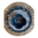Bol céramique émaillée artisanal fleur trèfle pop bleu pétrole