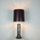 Set of 2 Chinese vintage table lamps with bamboo decor