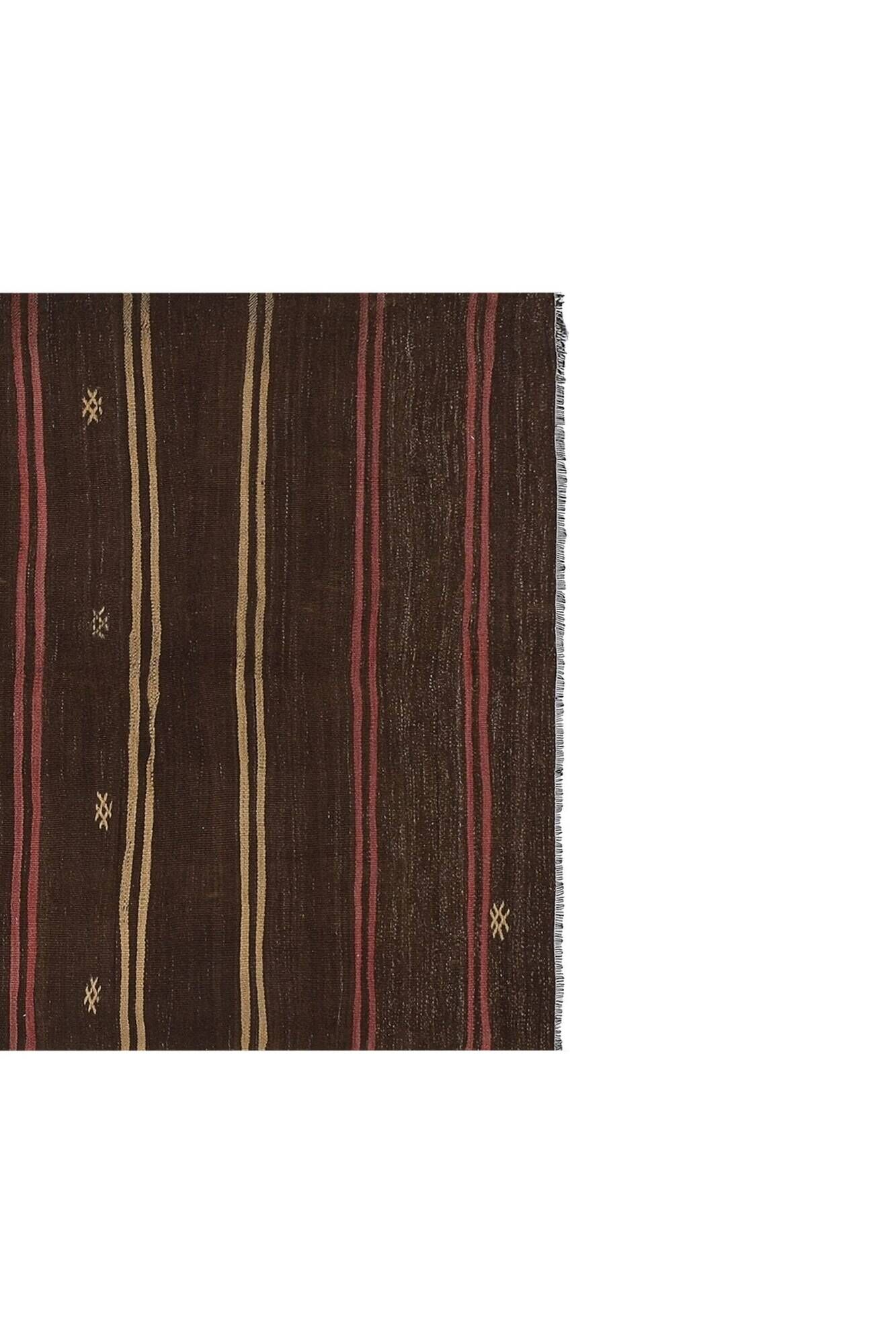 Vintage Turkish kilim, handwoven, 160x380 cm.