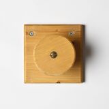 Set of solid pine wall hooks, France, circa 1970