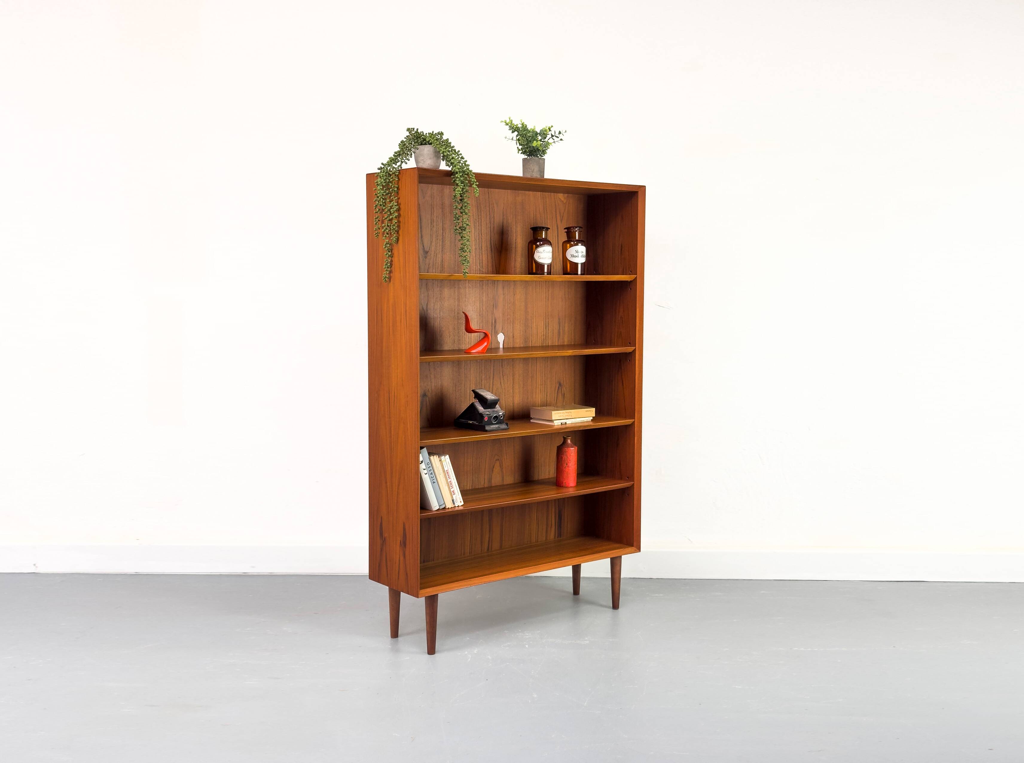 Vintage Danish Teak Bookcase by Chr. Linneberg, 1960s