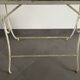 White wrought iron table