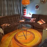 Van Der Rohe Italy Bauhaus' MR coffee table, occasional glass/chromed steel