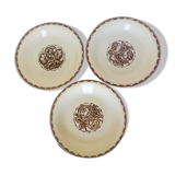 3 assiettes creuses de Sarreguemines modèle Argonne 210744