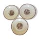 3 Sarreguemines soup plates, Argonne model 210744