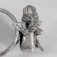 Set of 10 Silver-Plated Cherub Napkin Rings, Vintage Table Décor Putti Figurine
