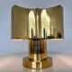 Big design brass table lamp - Czechoslovakia, 1980s