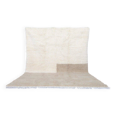Tapis en laine naturelle artisanale taille 250x250 cm