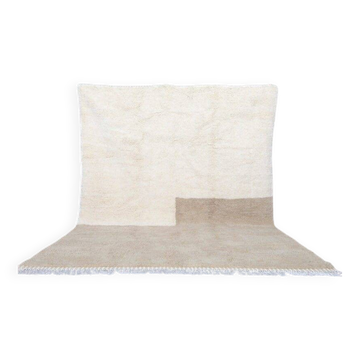 Tapis en laine naturelle artisanale taille 250x250 cm