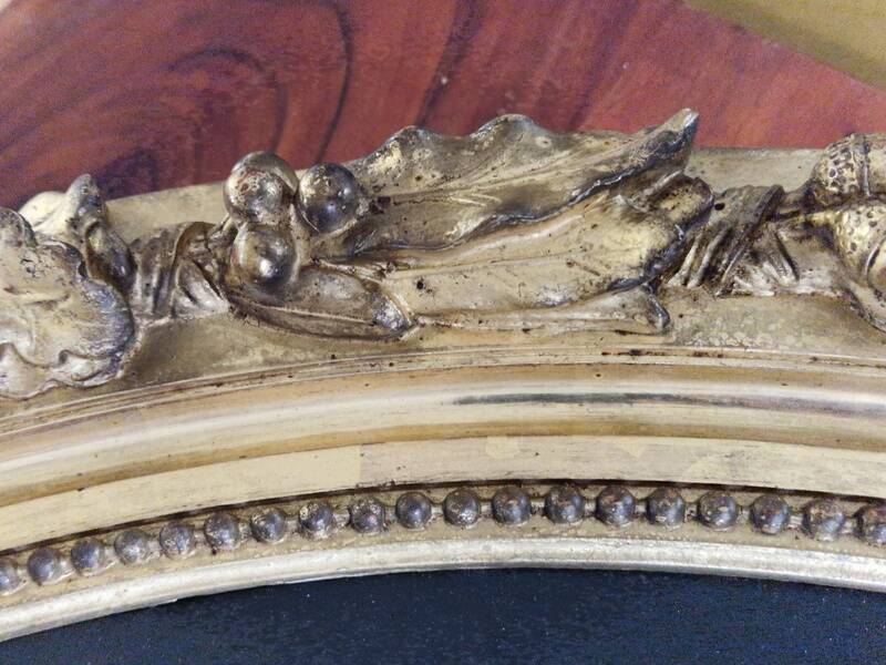 Charles Gislain (1826-1904) - Oil on oval canvas, Portrait of a Woman, 1887