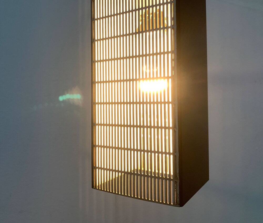 Mid-century German perforated minimalist pendant lamp, 1960s.