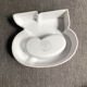1970s Crippa white moulded plastic ashtray