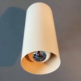 Applique orientable moderniste 1960 laquée beige.