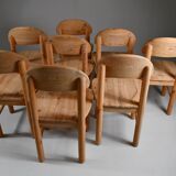 Set of 8 dining chairs by Rainer Daumiller. Denmark 1970s