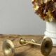 Vintage brass candle holders