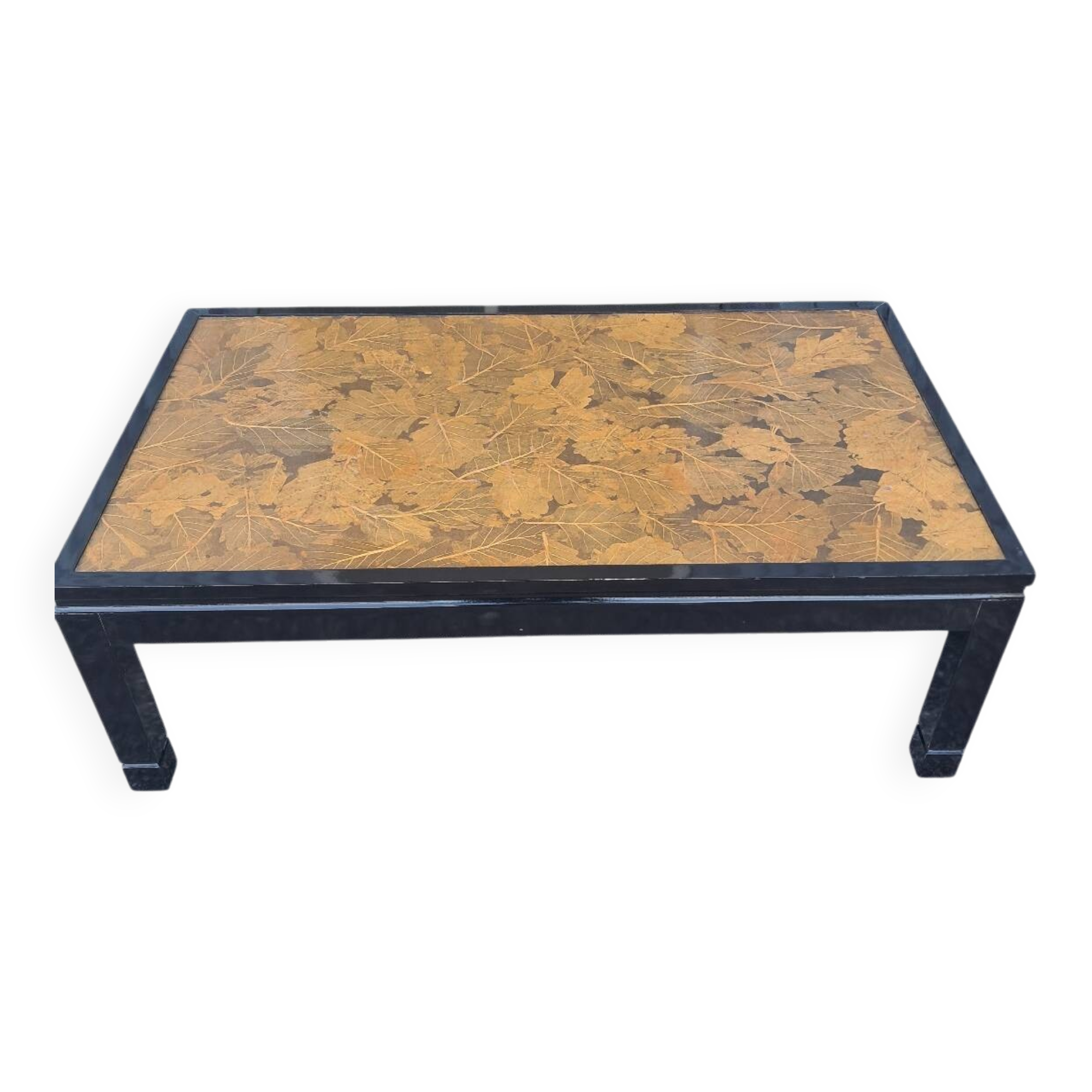 Glossy black coffee table
