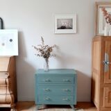 Commode vintage pieds compas