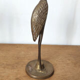 Couple herons in vintage brass