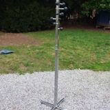 Portemanteau perroquet design des années 70 en métal chromé et bakelite