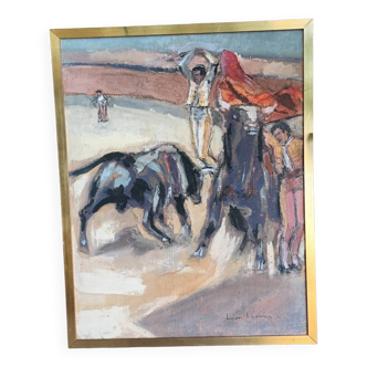 Bullfighting painting