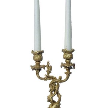 Chandelier Louis XV St Louis from the 19th century decorated with dolphins.