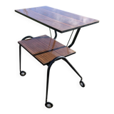 Vintage 50s 60s design rolling serving table