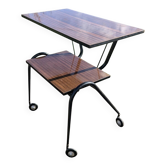 Vintage 50s 60s design rolling serving table