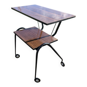 Vintage 50s 60s rolling serving table