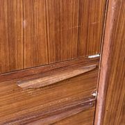 Vintage Scandinavian style teak wardrobe from the 1960s by Tricoire and Vecchione.