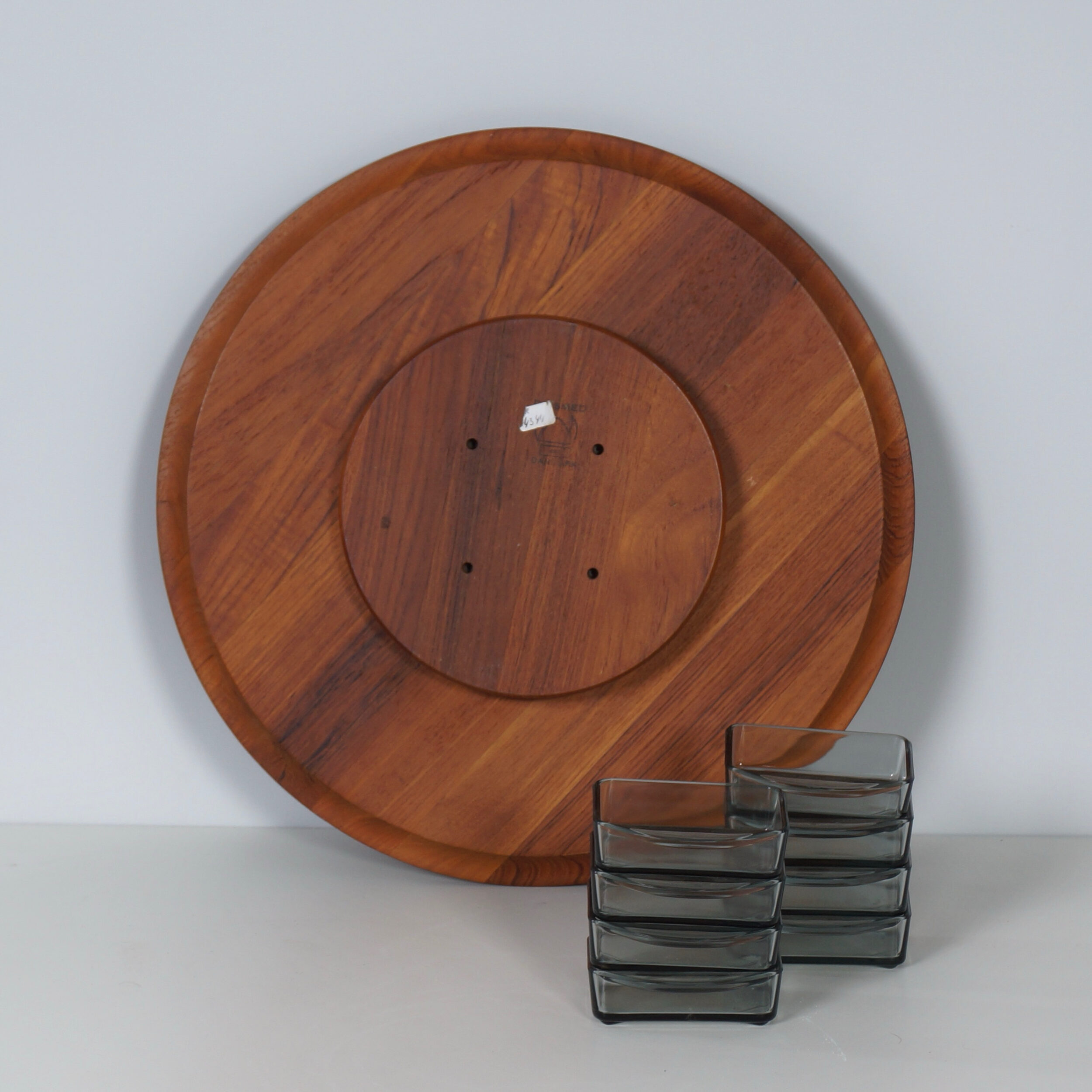 Danish Lazy Susan snack tray by Digsmed, Denmark, 1960s