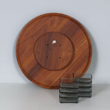 Danish Lazy Susan snack tray by Digsmed, Denmark, 1960s