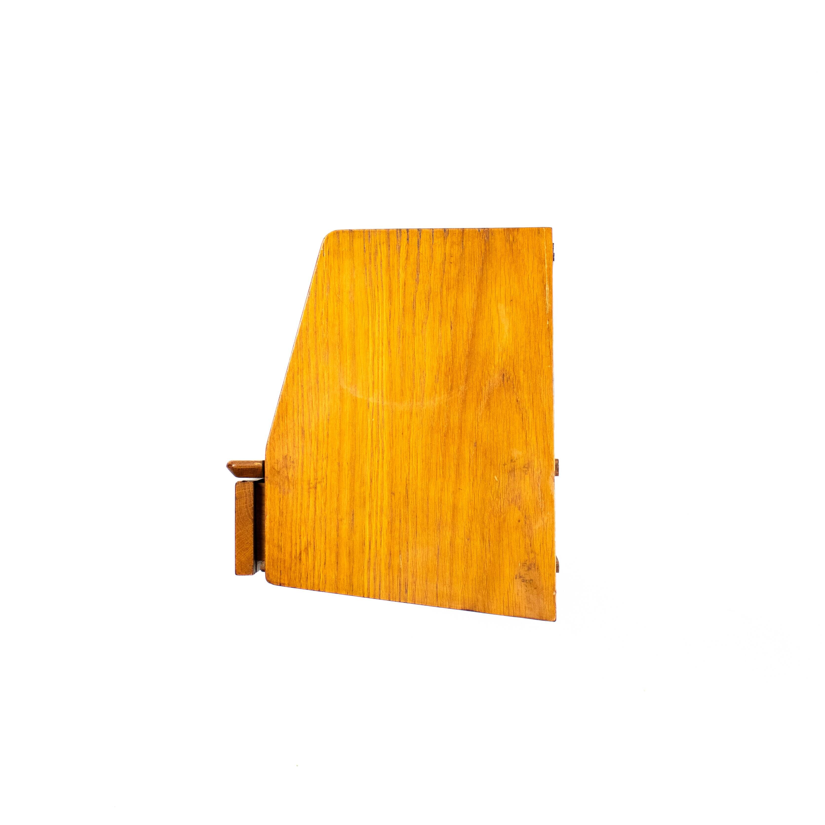 Set of 5 oak wall shelves Marcel Gascoin 50s reconstruction