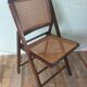 Folding chair caned from the 70s
