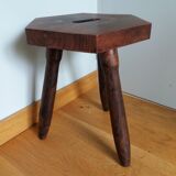 Wooden tripod stool